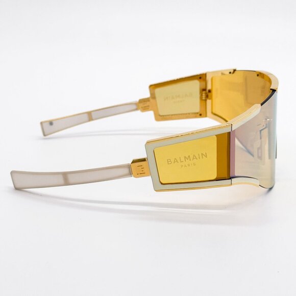 NEW BALMAIN SUNGLASSES BPS-138B GOLD UNISEX EYEWEAR BALMAIN main image 5